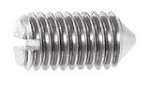 Винт установочный с острым концом и прямым шлицем DIN 553 (ГОСТ 1476-93, EN ISO 7434)